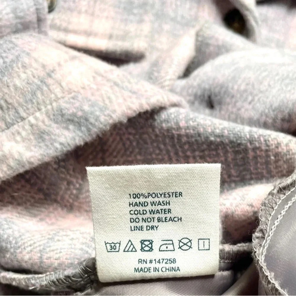 Simply Southern Soft Brushed Plaid Button Up Shacket Jacket - Picture 5 of 8